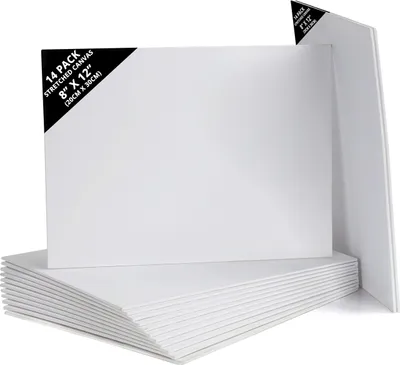 Zdjęcie produktu dla Belle Vous 14 szt. pustych pcien do malowania - 20 x 30 cm - wstpnie nacignite mae ptno - ptna do malarstwa akrylowego, olejnego, szkicowania i malowania na ptnie