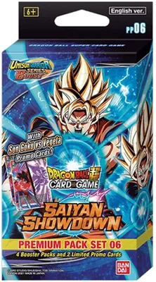 Produktbild von Dragonball Super Kartenspiel: Saiyan Showdown Premium-Pack PP06