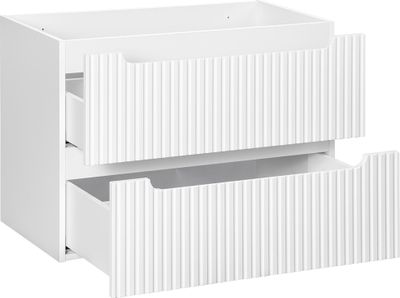 Waschtischunterschrank 80 cm weiß NEWPORT-56-WHITE