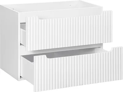 Produktbild von Waschtischunterschrank 80 cm weiß NEWPORT-56-WHITE
