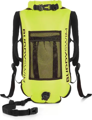 Produktbild von Buddyswim Backpack Schwimmboje 28L mit Drybag für Freiwasser & Triathlon
