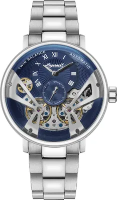 Image de Ingersoll Hommes Montre analogique Fashion en acier inoxydable Montre-bracelet argent UIN13104
