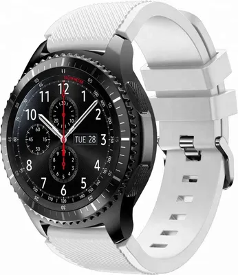 Produktbild von Armband 22mm für Samsung Galaxy Gear S3/Gear 2/ Huawei Watch GT Watch 2 Pro für Ticwatch Pro in Weiß