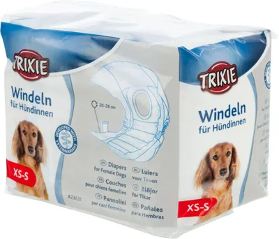 Produktbild von TRIXIE Windeln für Hündinnen, XS–S: 20–28 cm, 12 Stück