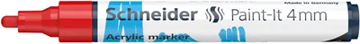 Obrázok produktu pre Schneider akrylový popisovač Paint-It 320 4 mm červený