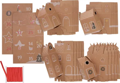 Produktbild von Folia Adventskalender Lebkuchenhaus