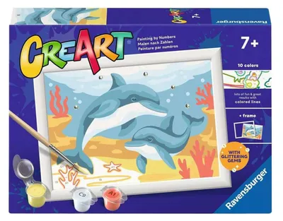 Image de Ravensburger Peinture par numéros : Dauphin - jouet créatif