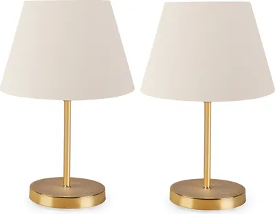 Two identical table lamps are shown against a white background.