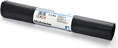 Produktbild von 5er Müllsack, 240 Liter, Containersäcke, extra stark, LDPE schwarz, 100x125cm, 39µ