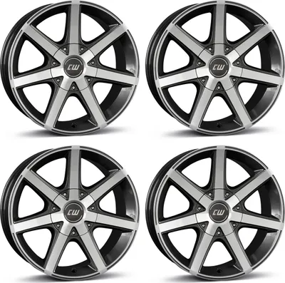 Image de 4 jantes Borbet CWE 7,0x16 ET35 5x114,3 ANTP pour Peugeot 4007 5x114,3 ANTP pour Peugeot 4007 Jantes en aluminium