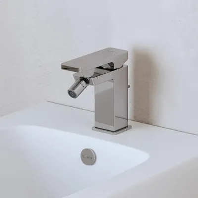 Image de ALLUVION Mercur : Mitigeur à un levier pour bidet, avec système de vidange à tiroir