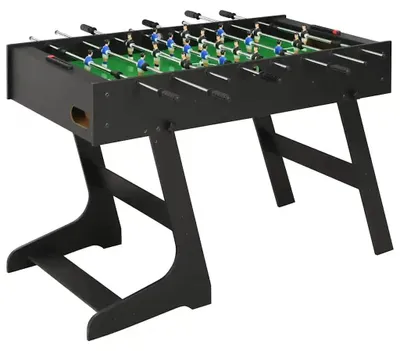 Produktbild von Klappbarer Tischkicker - Tischfußball Spieltisch - 121 x 61 x 80 cm - Platzsparend klappbar - Für Zuhause und Hobbyraum - Armeegrün
