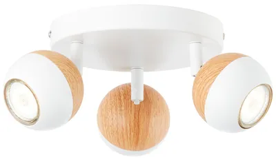 Produktbild von BRILLIANT Spotrondell, 3-flammig Scan weiß IP20 GU10 3 Watt LED-Leuchtmittel inklusive und wechselbar