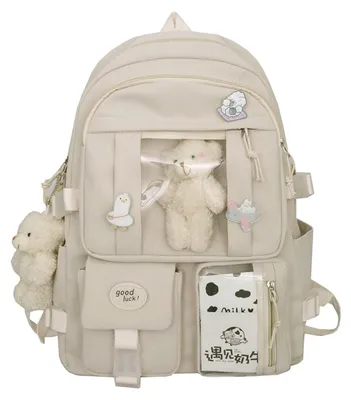 Productafbeelding van Solidchoice - Schattige School Rugzak voor Meisjes met Accessoires