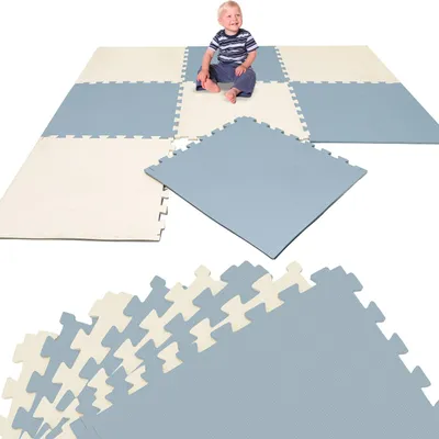 Immagine prodotto di 8 pezzi tappetino da gioco tappetino puzzle per bambini 50x50 gattonare tappetino pavimento camera dei bambini