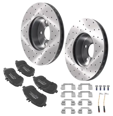 Produktbild von Bremsscheiben Bremsbeläge Vorne For Mercedes C 220 CDI 4matic W204 C 230 W204 C