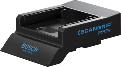 Produktbild von SCANGRIP Bosch/Ampshare Connector, Anschlussmodul, Schwarz, BOSCH / AMPSHARE 18 V/ 20 V, Rheinland, 100 g, 110,1 mm