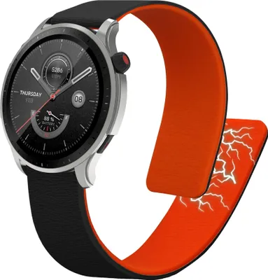 Produktbild von kwmobile Ersatzarmband kompatibel mit 22mm Amazfit Bip 6 / Bip 5 Unity / Bip 5 / GTS 3 / Balance 2 / Helio Strap Armband - Fitnesstracker Silikon Band