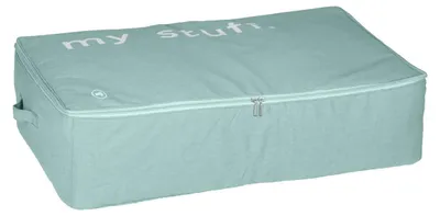 Produktbild von TOM TAILOR Unterbettkommode, geräumige Aufbewahrungstasche für Kleidung und Bettdecken, platzsparender Organizer mit Reißverschluss, staubfreie Aufbewahrung, 68 l, Sage