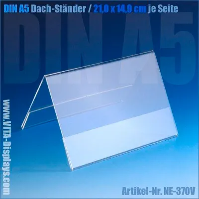 Produktbild von DIN A5 Dach-Ständer / V-Aufsteller