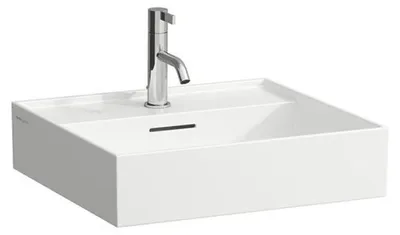 Zdjęcie produktu dla LAUFEN Kartell umywalka nablatowa, 1 otwór na baterię, z przelewem, 500x460mm, H8163320001041