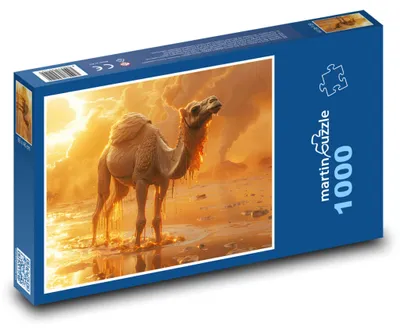 Zdjęcie produktu dla Puzzle 1000 Wielbłąd w Krajewskim Krajobrazie - martinpuzzle
