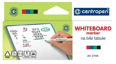 Obrázok produktu pre Centropen 2709 stierateľný popisovač - sada 4 ks