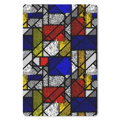 Produktbild von MuchoWow® Mauspad Mousepad Mondrian - Glasmalerei - Alte Meister - Kunstwerk - Abstrakt - Malerei 18x27 cm - Mousepads - Maus Mat - Pad - Mausunterlage