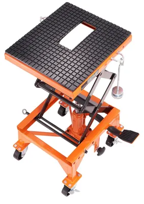 Produktbild von Hydraulischer Motorheber – Motorbock – Verstellbare Hubhöhe bis 91 cm – Maximale Tragfähigkeit: 158 kg