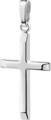 Produktbild von Weißgold Kreuzanhänger 585 / 14K Echtgold Anhänger für Damen