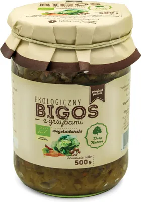 Zdjęcie produktu dla BIGOS WEGAŃSKI Z GRZYBAMI500 g - DARY NATURY