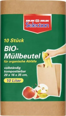 Produktbild von Selection  Müllbeutel Papier 10 Stück