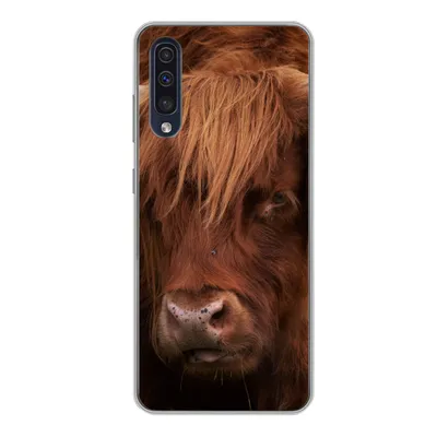 Produktbild von MuchoWow® Handyhülle Schutzhülle Hülle für Samsung Galaxy A50 Schottischer Highlander - Orange - Tiere Silikon Softcase Handy Hülle - Mobiltelefonhülle