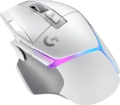 Produktbild von Gaming Maus, Kabellos, Logitech G502 X Plus, LIGHTFORCE, Optisch-Mechanisch, Weiß