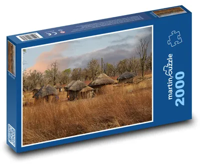 Obrázok produktu pre Puzzle 2000 Ghanšské vidiecke domy - martinpuzzle