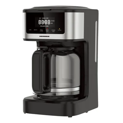 Produktbild von Heinner HCM-DD900BKSS Kaffeemaschine, 900 W, 1,8 l, Digitalanzeige mit Touch-Bedienung, Schwarz