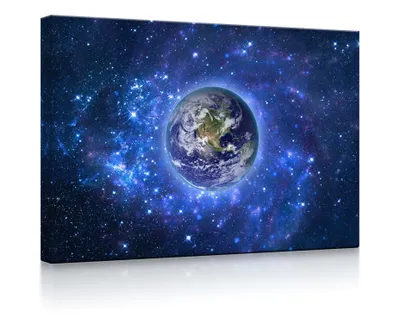 Produktbild von lightbox multicolor | Leuchtbilder | Planet Erde im Weltraum | 100x70 cm | front lighted
