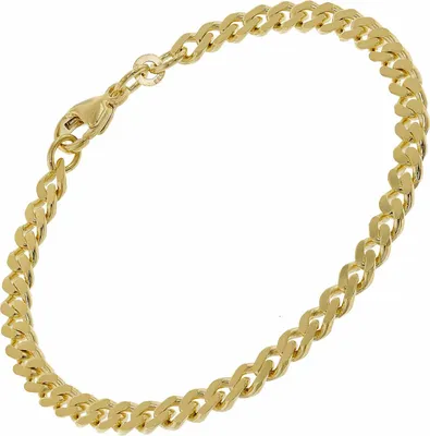 trendor 51875 Herren-Armband Gold 333/8K Flachpanzer Breite 4,7 mm 1
