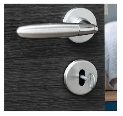 Image de Paire de béquilles Mirella2 pour porte, carré 7mm, chromé brillant/satiné - THIRARD