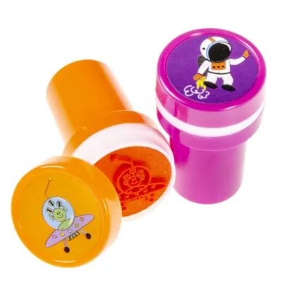 Produktbild von 6x Kind Stempel Weltraum Astronaut für Kindergeburtstag Give Aways, Space