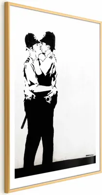 Produktbild von Posterpapier Poster - The Policemen's Kiss 21x30 cm Streetart h-C-0083-ao-a