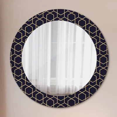 Produktbild von Ø60cm Modern Spiegel - Wandspiegel Wandmontage- Schlafzimmer - Tropisch Palmen