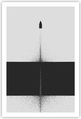 Produktbild von Poster - Poster ohne Rahmen - Kugel Schwarzweiß Modern - 61x91,5 cm - Wand Bild - Wanddeko - Wandbilder - Kunstposter - Wandposter - Bilder - Kunstdruck - Wanddekoration - Wandbild - P2XPA61x91-4492