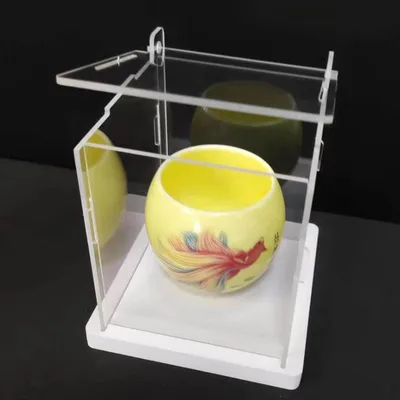 Productafbeelding van Transparante acryl vitrinekast - Stofdichte vitrine met afmetingen van 40 x 25 x 25 cm