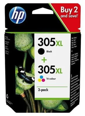 Obrázek produktu pro HP 305XL, Vysoká (XL) výtěžnost, Černá, Azurová, Purpurová, Žlutá, Inkoust na pigmentové bázi, Inkoust na bázi barvy, 4 ml, 5 ml