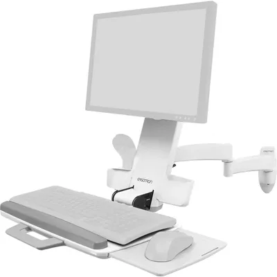 Obrázok produktu pre Ergotron 200 Series Combo Arm, 8,2 kg, 61 cm (24"), 75 x 75 mm, 100 x 100 mm, Biela