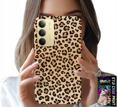 Obrázok produktu pre Puzdro pre Realme C75 – zadné kryty s leopardovým vzorom, módne ženské dizajny