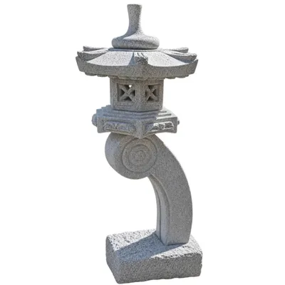 Produktbild von Laterne Rankei aus Granit Frostfest Witterungsbeständig Pagode für den Garten, die Terrasse oder den Teich Handarbeit Deko HIL-020-1