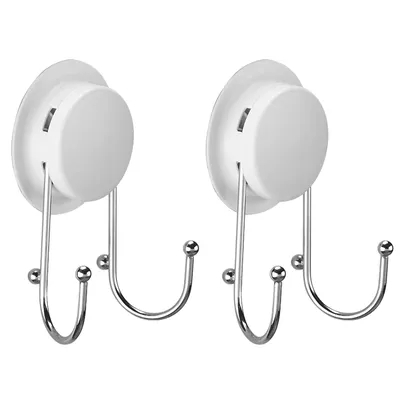Produktbild von ABS-Kunststoff Extra starke Saugnapf-Haken, Vakuum Edelstahl, Doppelhaken 13×8.5×5.5（cm）,(style:style1;)