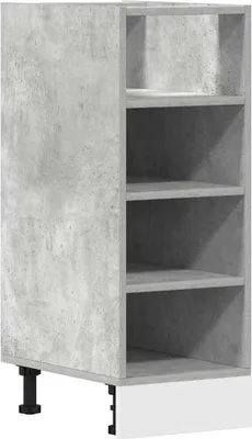 Zdjęcie produktu dla vidaXL Szafka dolna Riga beton szara 30x44,5x81,5 cm materiał drewnopochodny